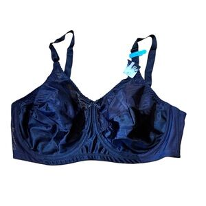 Bali 42DDD Bra Black Underwire 5 Hook Closure